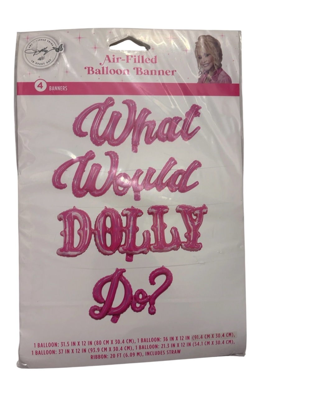 Dolly Parton 9 Piece Party Decorations Set NEW, What Would Dolly Do? - Picture 6 of 15
